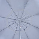 Oasis 2 m Beach Canopy Parasol with Side Panels - Blue
