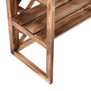 Outsunny 3-Tier Wooden Plant Stand Shelf, Flower Pot Holder Display Rack for Outdoor Indoor, 75 x 38 x 120cm