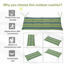 Outsunny Set of 2 Durable Swing Chair Cushion - Green