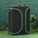 Outsunny Mylar Hydroponic Grow Tent with Vents and Floor Tray for Indoor Plant Growing 90x60x135cm