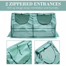 Outsunny Rectangular Steel Frame Greenhouse with 2 Windows - Green