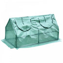 Outsunny Rectangular Steel Frame Greenhouse with 2 Windows - Green