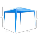 Outsunny 2.7m x 2.7m Heavy Duty Gazebo/ Marquee - Blue