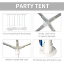Outsunny 2.7m x 2.7m Heavy Duty Gazebo/ Marquee - Blue