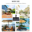 Outsunny Square Shape Parasol Umbrella Base - Antique Bronze