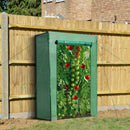 Steel Frame Outdoor Greenhouse with Zipped Roll-up Door