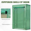 Steel Frame Outdoor Greenhouse with Zipped Roll-up Door