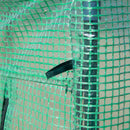Steel Frame Outdoor Greenhouse with Zipped Roll-up Door