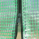 Steel Frame Outdoor Greenhouse with Zipped Roll-up Door