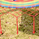 Portable Cotton Hammock Bed - Multi Colour Stripe