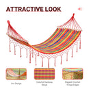 Portable Cotton Hammock Bed - Multi Colour Stripe