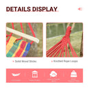 Portable Cotton Hammock Bed - Multi Colour Stripe