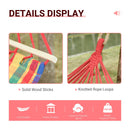 Portable Cotton Hammock Bed - Multi Colour Stripe
