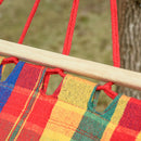 Portable Cotton Hammock Bed - Multi Colour Stripe