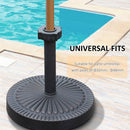 Umbrella Parasol Cement Steel Base - Antique Bronze