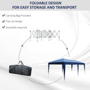 6m x 3m Waterproof Pop Up Party Tent / Marquee - Blue