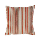 Chenille Varied Stripe 55cm Cushion - Terracotta
