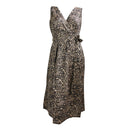 Womens Sleeveless Summer Aztec Print V-Neck Dress
