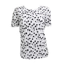 Printed Short Sleeve Womens Top- Daisy