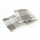 Check Acrylic Throw - Grey