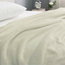 Hazy Soft Touch Fleece Throw - Cream