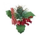 Christmas Sparkle Berry Pine Pick in Black Box 16cm - Red Nordic