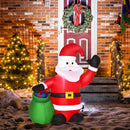 Christmas Time Inflatable Blow up Christmas Santa Claus 120cm LED