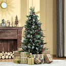 HOMCOM Christmas Time 5FT Artificial Snow Dipped Christmas Tree