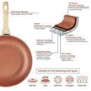 Sovereign Stone Copper Frying Pan 24cm
