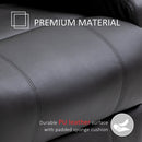 Leather Massage Recliner Armchair Chair Black