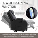 Leather Massage Recliner Armchair Chair Black