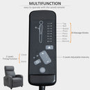 Recliner Grey Sofa Chair PU Leather Massage Armcair w/ Footrest and Remote Control for Living Room, Bedroom, Home Theater