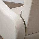 Nordic Armchair Sofa Chair, 72W x 77D x 93Hcm-Cream