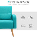 Nordic Armchair Sofa Chair, 72W x 77D x 93Hcm-Teal