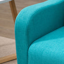 Nordic Armchair Sofa Chair, 72W x 77D x 93Hcm-Teal