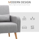 Nordic Armchair Sofa Chair, 72W x 77D x 93Hcm-Grey