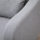 Nordic Armchair Sofa Chair, 72W x 77D x 93Hcm-Grey