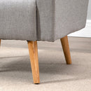 Nordic Armchair Sofa Chair, 72W x 77D x 93Hcm-Grey