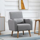 Nordic Armchair Sofa Chair, 72W x 77D x 93Hcm-Grey