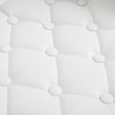 Barstool PU Leather Back Arm Rest Gas Lift Height Adjustable With Chrome Metal Baser - White