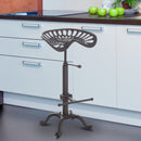 Bar Stool Industrial Metal Tractor Seat Adjustable Cast New Style Stool