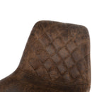 PU Leather Upholstered Twin-Pair Bar Stools Brown