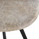 PU Leather Upholstered Twin - Pair Kitchen Bar Stools Grey