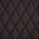 Modern Style Rhombus Tufted Set-of-2 PU Leather Dining Chairs Brown