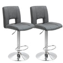 Modern Linen Fabric Bar stool Armless Adjustable Height with Swivel Seat, Set of 2 Height