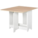 Foldable Dining Table Drop-Leaf Folding Desk Side Console with Storage Shelf for Kitchen,Dining Room Bar"