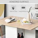 Foldable Dining Table Drop-Leaf Folding Desk Side Console with Storage Shelf for Kitchen,Dining Room Bar"