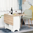 Foldable Dining Table Drop-Leaf Folding Desk Side Console with Storage Shelf for Kitchen,Dining Room Bar"