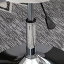 Dining Height Bar Stool Velvet-Touch Tufted Fabric - Cream White
