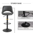 Barstools Set of 2 Adjustable - Grey